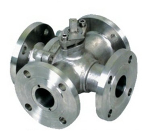 Cast Ball Valves, WCB, DN25, PN150, 4-Way